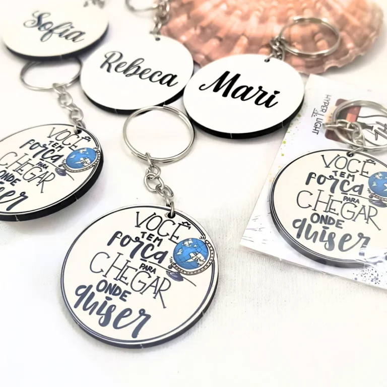 Chaveiros personalizados com nome